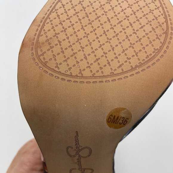 Jessica Simpson Leather Floral Women’s Stiletto Pumps Heels Brand New Size 6 - Picture 3 of 7